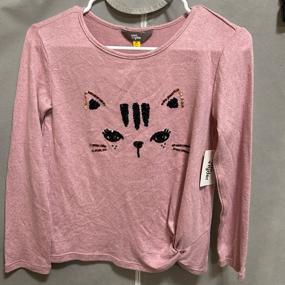 Rumi & Ryder youth shirt  mauve color NWT